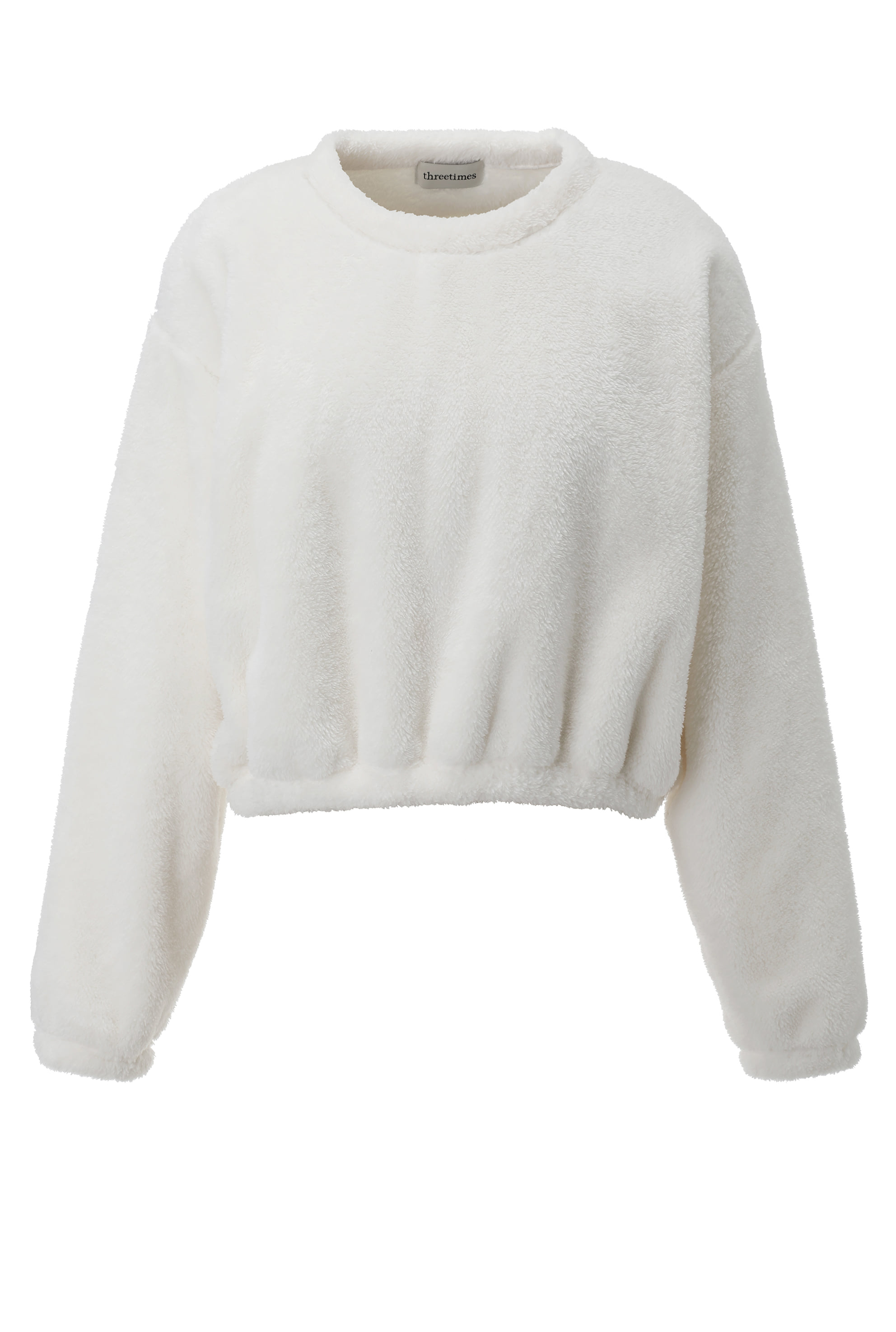 Soft crumble fur sweatshirt